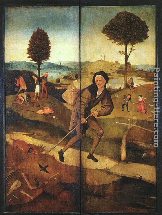 The Path of Life, outer wings of a triptych painting - Hieronymus Bosch The Path of Life, outer wings of a triptych art painting The Path of Life, outer wings of a triptych painting - Hieronymus Bosch The Path of Life, outer wings of a triptych art painting